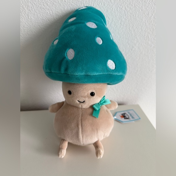 JELLYCAT Fun Guy BERTIE Mushroom Toadstool Plush toy Stuffed animal NWT - Picture 2 of 3
